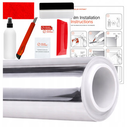 Folia Lustro Weneckie Przeciwsłoneczna 100x200cm Lustrzana Samoprzylepna