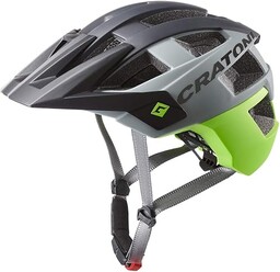 Cratoni Unisex  kask AllSet dla dorosłych, czarny/zielony,
