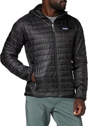 Patagonia Męska bluza z kapturem Nano Puff, czarna,