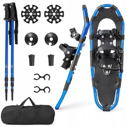 Rakiety śnieżne Costway 21" 70 kg niebieski
