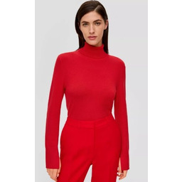 S.OLIVER SWETER DAMSKI CZERWONY Z GOLFEM 34 JHE