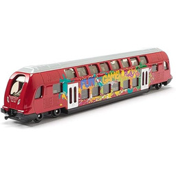 Siku 1791, Piętrowy pociąg, 1:87, Metal,Tworzywo sztuczne, Czerwony,