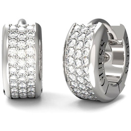 Guess Stylish Guess srebrne kolczyki kryształki JUBE04583JW