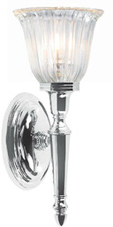 Elstead Lighting Lampa ścienna BATH-DRYDEN1-PC do sypialni polerowany