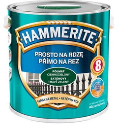 HAMMERITE Farba na rdzę Półmat Ciemnozielony 2,5L