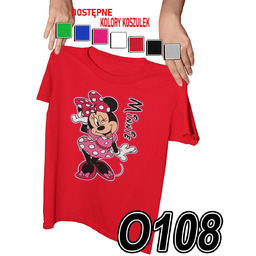KOSZULKA DZIECIĘCA Z NADRUKIEM MYSZKA MICKEY MINNIE MIKI