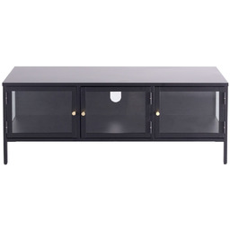 Szafka RTV Xappa black, 132 x 40,5 x
