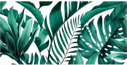 Płytka ścienna dekoracyjna Alfa-Cer MONSTERA WHITE DEC. A