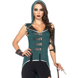 Leg Avenue Kostium Rebel Robin Hood (mały, czarny/zielony)