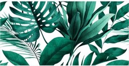 Płytka ścienna dekoracyjna Alfa-Cer MONSTERA WHITE DEC. B