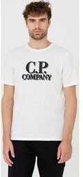 C.P. COMPANY Biały t-shirt Short Sleeve, Wybierz rozmiar