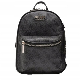 Guess Czarny Plecak z Nadrukiem Logo i