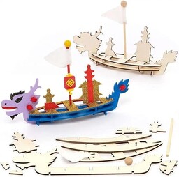 Baker Ross Drewniany chiński smok łodzi zestaw rzemieślniczy