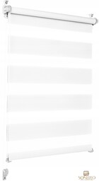 Roleta okienna dzień/noc kolor: biały wym. 85cm x