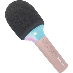 KIDYWOLF - Mikrofon Bluetooth mit Licht rosa