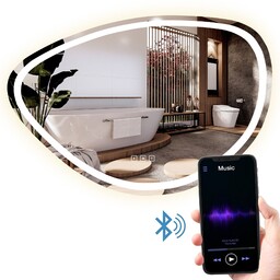 Rea LUSTRO ŚCIENNE LED Z FUNKCJĄ BLUETOOTH 70x100cm