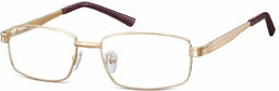 Sunoptic Męskie Oprawki korekcyjne zerówki okulary metalowe 639B