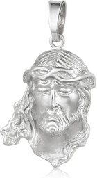 Zawieszka głowa Pana Jezusa srebrna