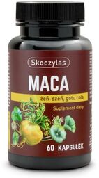 Skoczylas MACA żeń-szeń, gotu cola - 60 kapsułek
