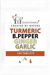 FOREST VITAMIN Turmeric B.Pepper Ginger Garlic 100tabs