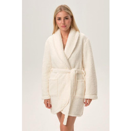 Szlafrok damski krótki z puszystej mikrofibry Fune Henderson