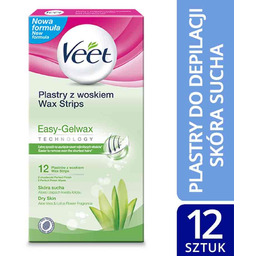 VEET_Easy-Gelwax plastry z woskiem do depilacji ciała 12szt