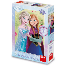 Puzzle z diamencikami Frozen Kraina Lodu Portret Wiosenny