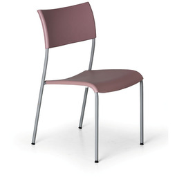 Plastikowe krzesło kuchenne FOREVER, róż