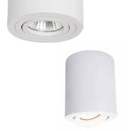 Tuba spot Oprawa natynkowa regulowana Tulon biała