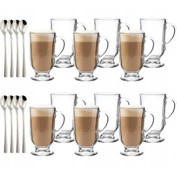 Kubki szklanki z łyżeczkami koktajlowymi Altom Design Werona