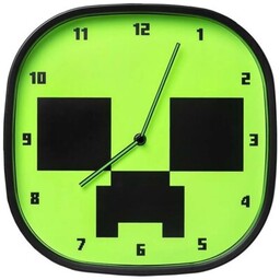 PALADONE Zegar ścienny świecący w ciemności Minecraft Creeper