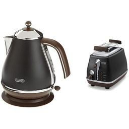 De''Longhi Toster, Czarny/Srebrny, 18.5 x 32 x 20.5