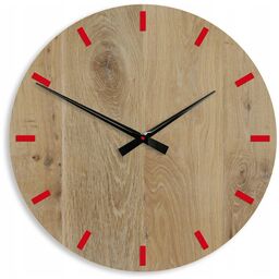 Zegar na ścianę nowoczesny drewniany z cichym mechanizmem