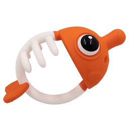 Mombella, Gryzak Uspokajający Rybka 3w1, Pomarańczowy