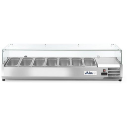 NADSTAWKA CHŁODNICZA 7xGN 1/3 WITRYNA 180W 1605x420x460 mm