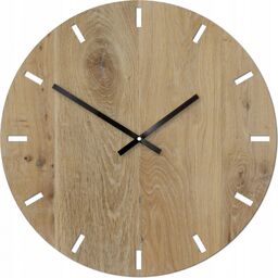 Zegar na ścianę nowoczesny drewniany z cichym mechanizmem