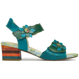 Sandały Laura Vita Hucbio 05 Turkusowy