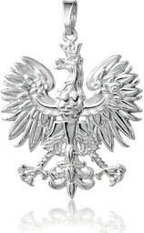 Zawieszka Godło Polski Orzeł srebrna