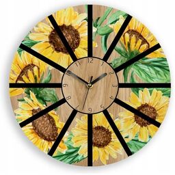 Zegar na ścianę nowoczesny do salonu sypialni cichy