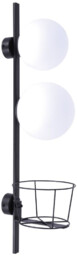 Lampa ścienna PLANT 5002 Zumaline kwietnik kule czarna