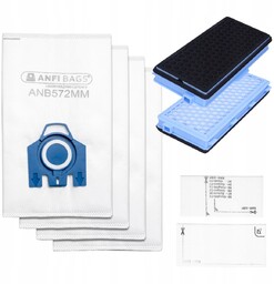 4x Worki do odkurzacza Miele 3D Complete C2