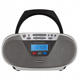 Boombox Aiwa Bbtu 400SL srebrny Bluetooth CD Usb