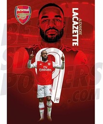 Arsenal FC 2019/20 Alexandre Lacazette Action A2 plakat