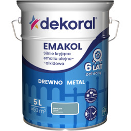 Emalia olejno-alkidowa EMAKOL Popielaty 5 l Dekoral