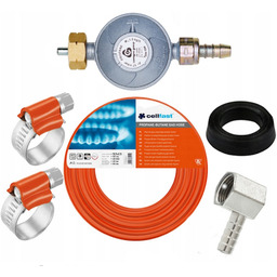 Reduktor z zabezpieczeniem butli 11kg wąż 3m złączka