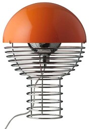 Verpan - Wire Lampa Stołowa Ø30 Chrome/Orange