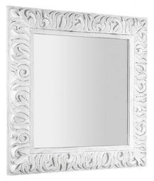 Lustro w ramie 90x90x14 cm w ręcznie rzeźbionej