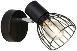 Brilliant Ścienna lampa z regulacją Blacky 62110/06 druciana