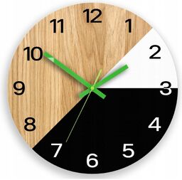 Zegar na ścianę nowoczesny efektowny okrągły cichy