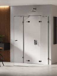 NEW TRENDY EXK-6259 Kabina prysznicowa EVENTA BLACK CHROME